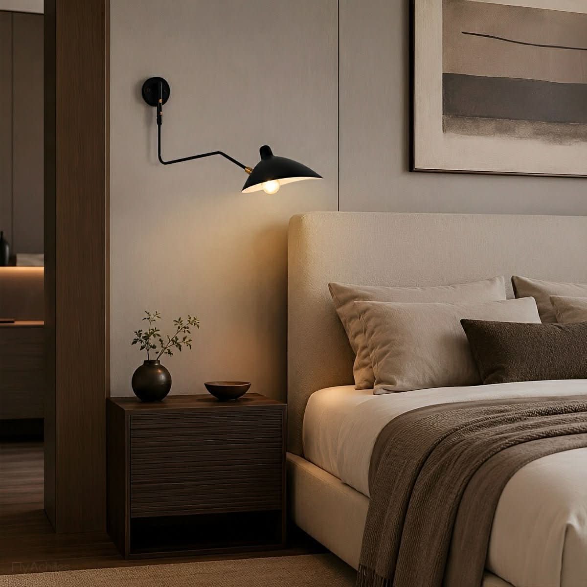 Wall Lamp Adjustable Swivel Arm Industrial Iron