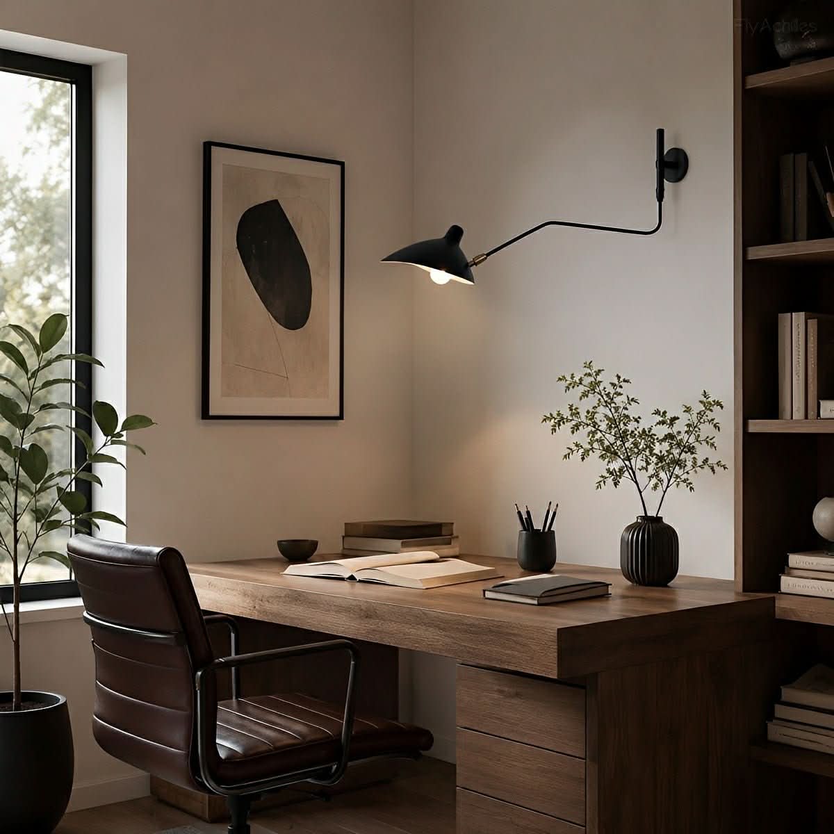 Wall Lamp Adjustable Swivel Arm Industrial Iron