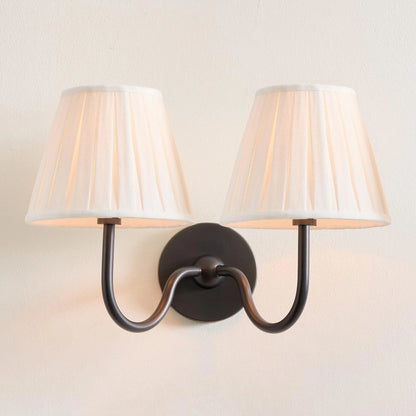 Wall Lamp Fabric Shade Dimmable Soft Diffused Light