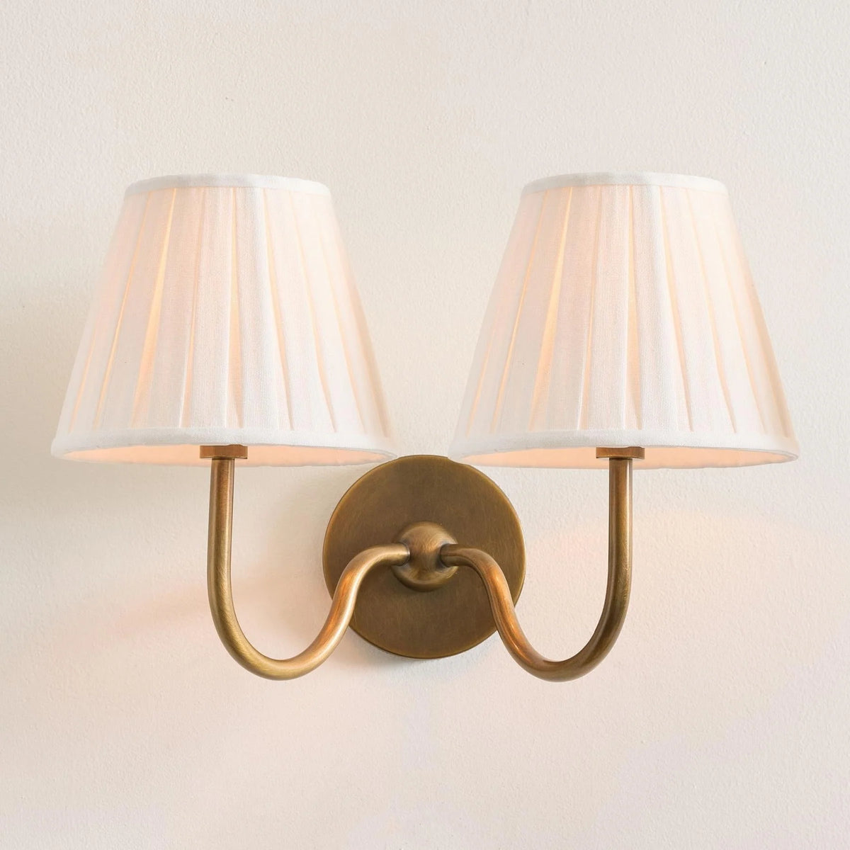 Wall Lamp Fabric Shade Dimmable Soft Diffused Light