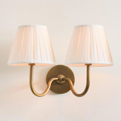 Wall Lamp Fabric Shade Dimmable Soft Diffused Light