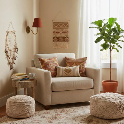 Wall Lamp Fabric Shade Dimmable Soft Diffused Light