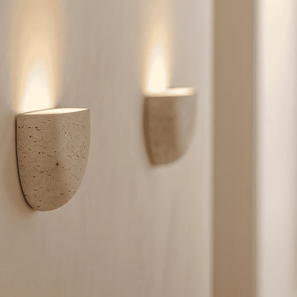 Wall Lamp Travertine Stone G9 LED Included