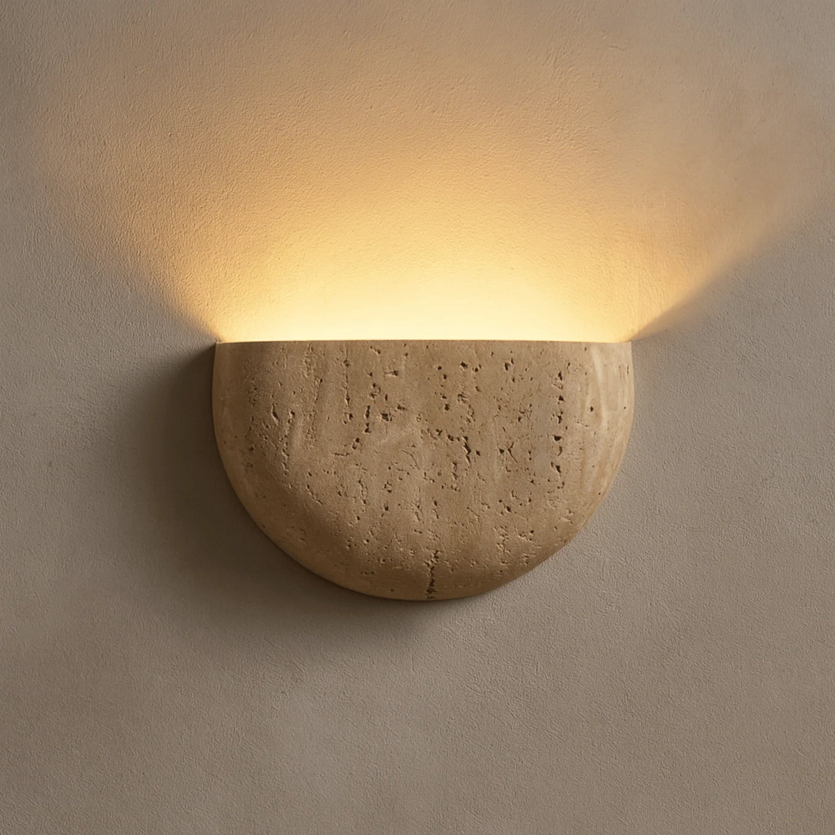 Wall Lamp Travertine Stone G9 LED Included