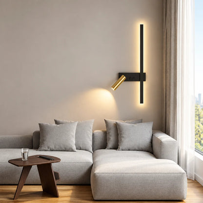 Wall Light Adjustable Swivel Head Integrated Tri-Color COB LED