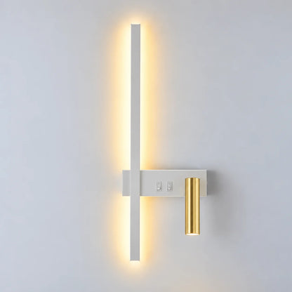 Wall Light Adjustable Swivel Head Integrated Tri-Color COB LED