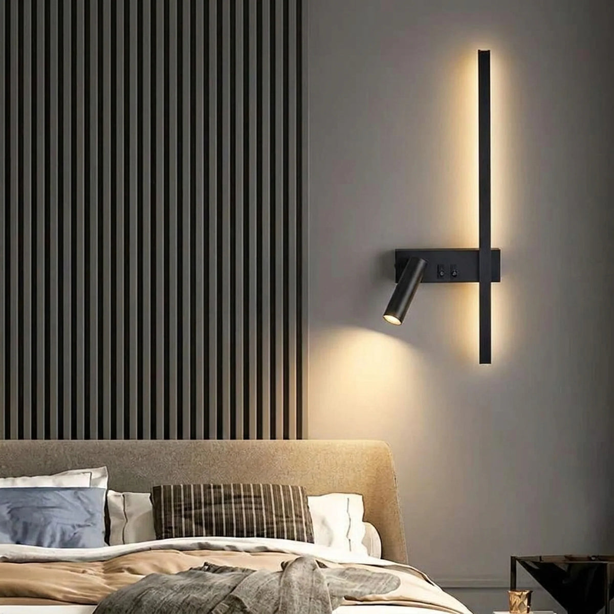 Wall Light Adjustable Swivel Head Integrated Tri-Color COB LED