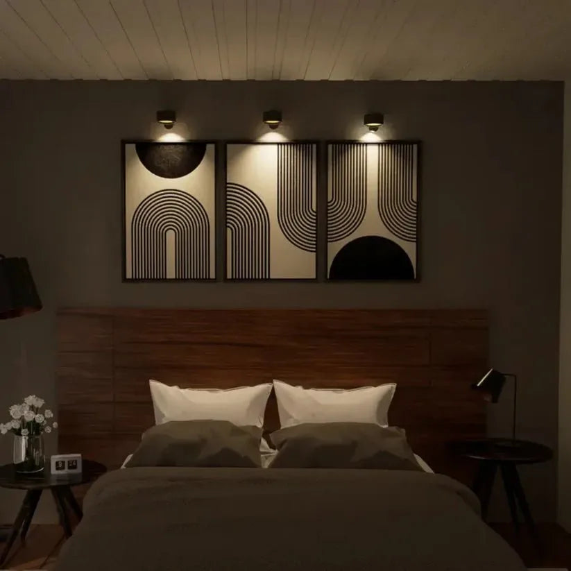 Wall Light Magnetic Mount 360° Rotating Remote-Controlled