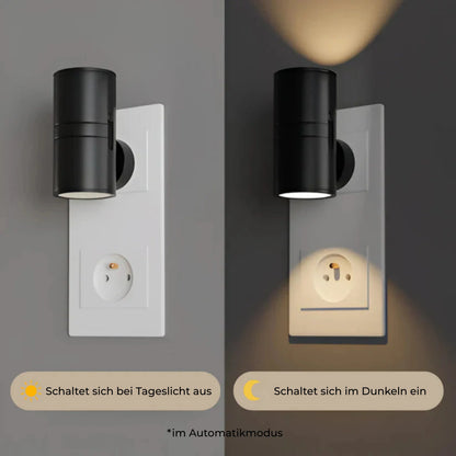 Wall Light Plug-In LED Adjustable Swivel Head Warm Glow
