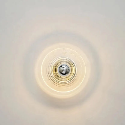Wall Light Ripple Glass Metal Frame & Integrated LED