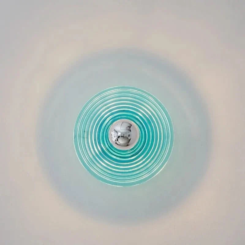 Wall Light Ripple Glass Metal Frame & Integrated LED
