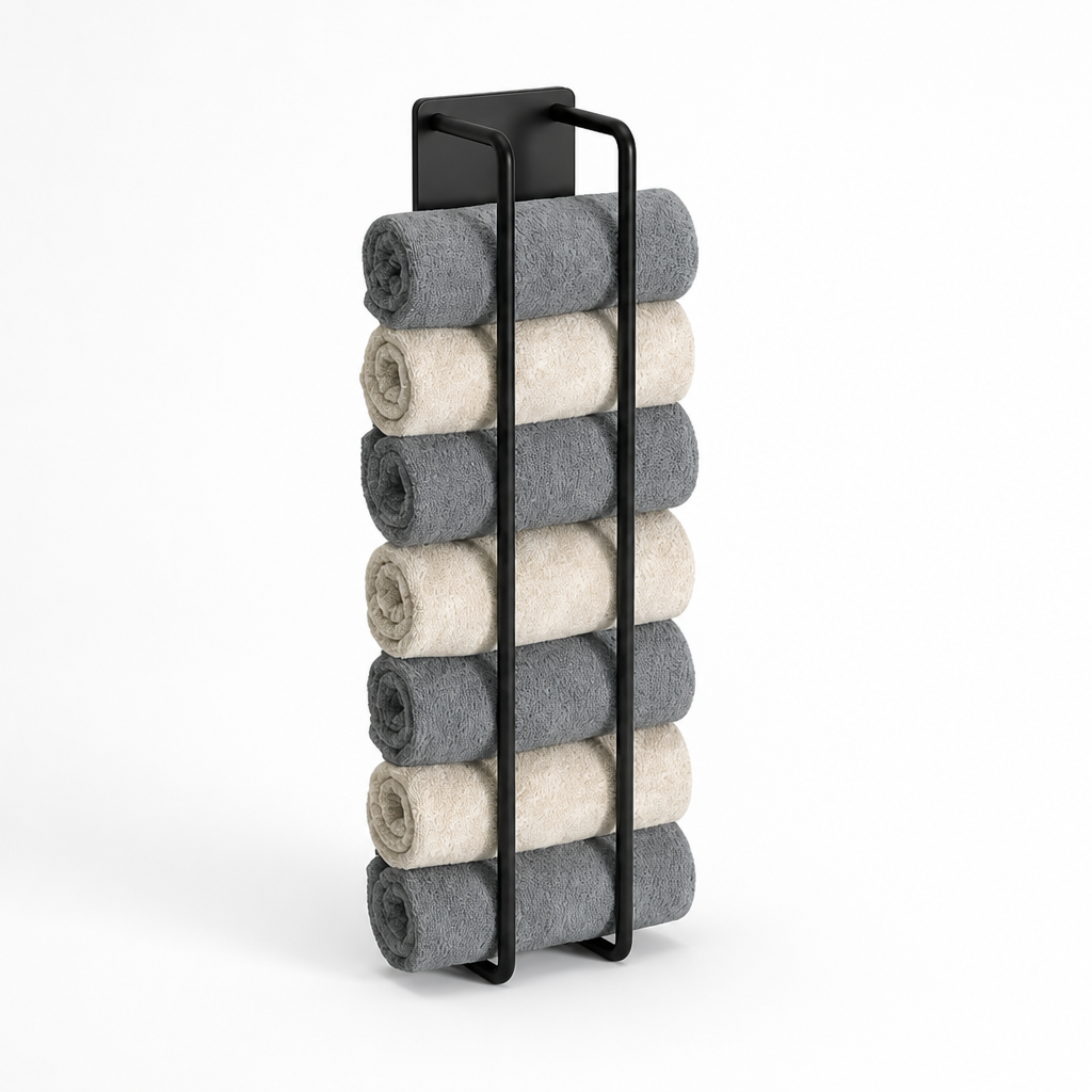 Wall-Mounted Towel Holder Double-Bar Rust-Resistant