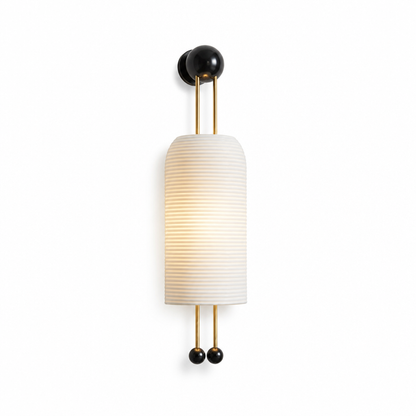 Wall Sconce Adjustable Hardwired Metal & Glass
