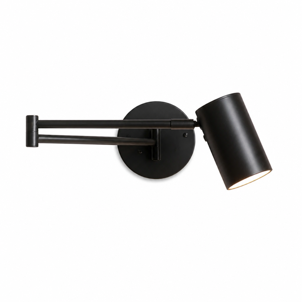 Wall Sconce Industrial Adjustable Swing Arm Brass Finish