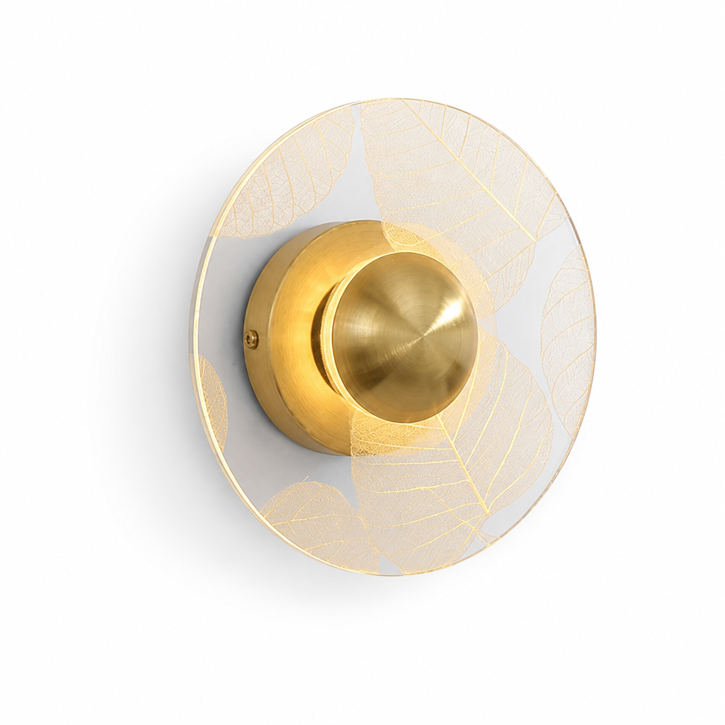 Wall Sconce Layered Shade Warm LED Patterned Light