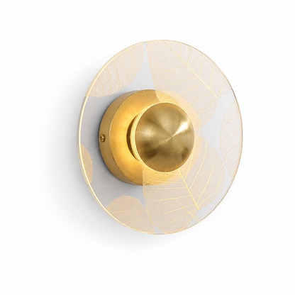 Wall Sconce Layered Shade Warm LED Patterned Light