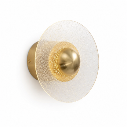 Wall Sconce Layered Shade Warm LED Patterned Light