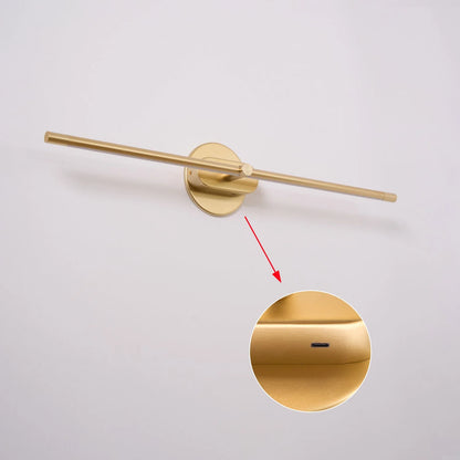 Wall Sconce Slim Linear USB Rechargeable 3-Color Dimmable LED