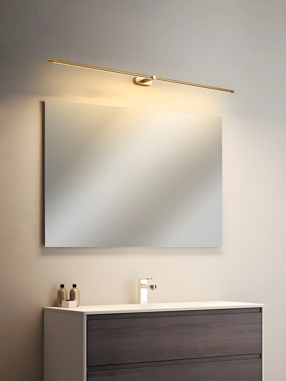 Wall Sconce Slim Linear USB Rechargeable 3-Color Dimmable LED