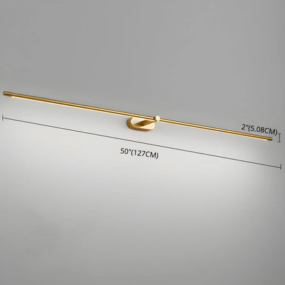 Wall Sconce Slim Linear USB Rechargeable 3-Color Dimmable LED