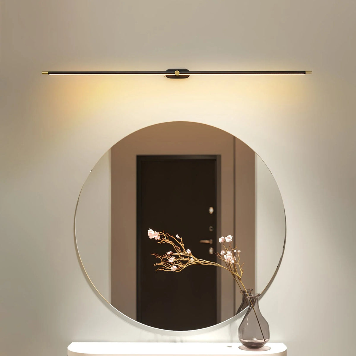 Wall Sconce Slim Linear USB Rechargeable 3-Color Dimmable LED