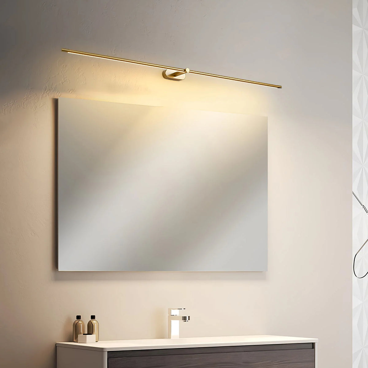 Wall Sconce Slim Linear USB Rechargeable 3-Color Dimmable LED