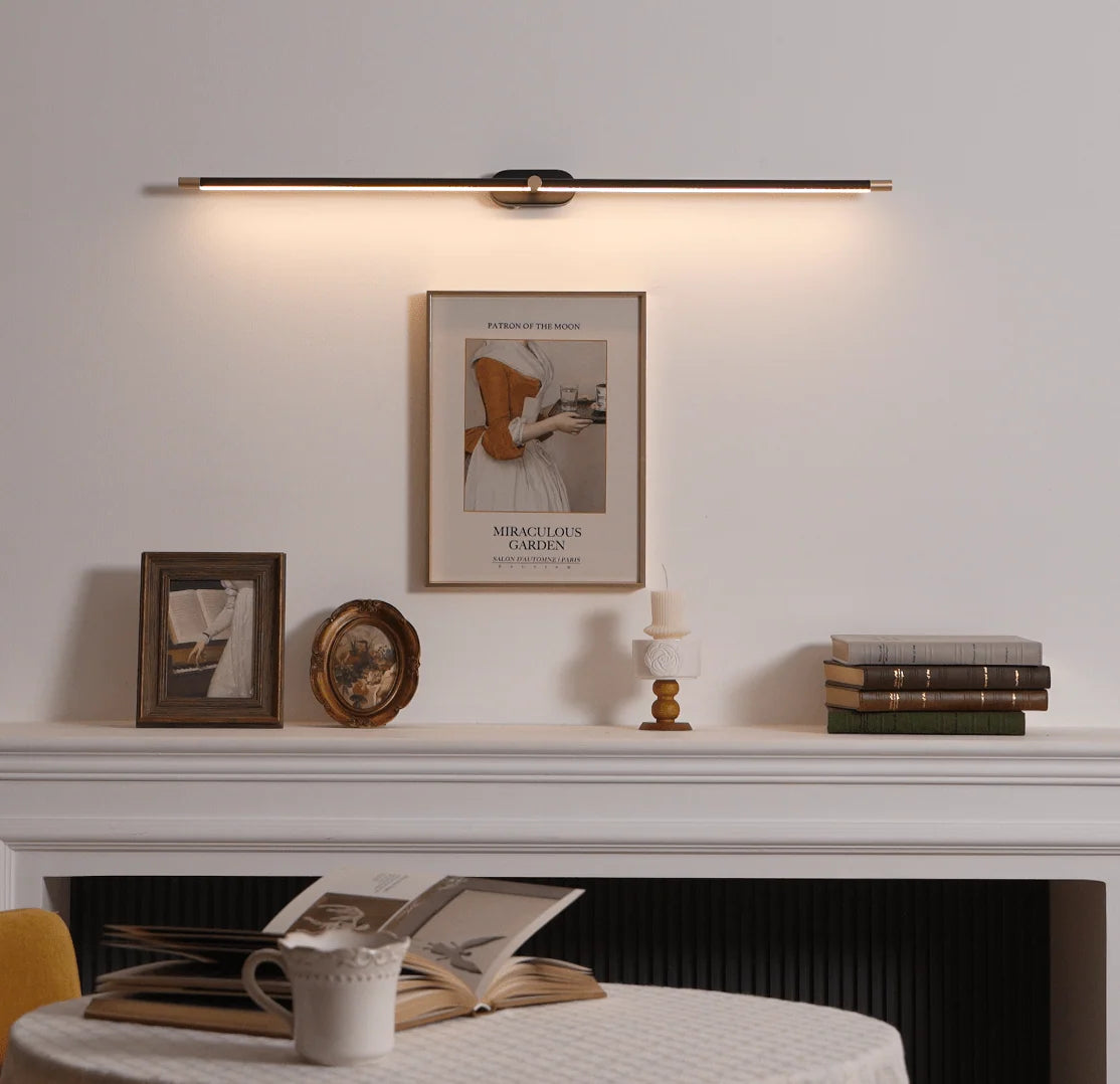 Wall Sconce Slim Linear USB Rechargeable 3-Color Dimmable LED