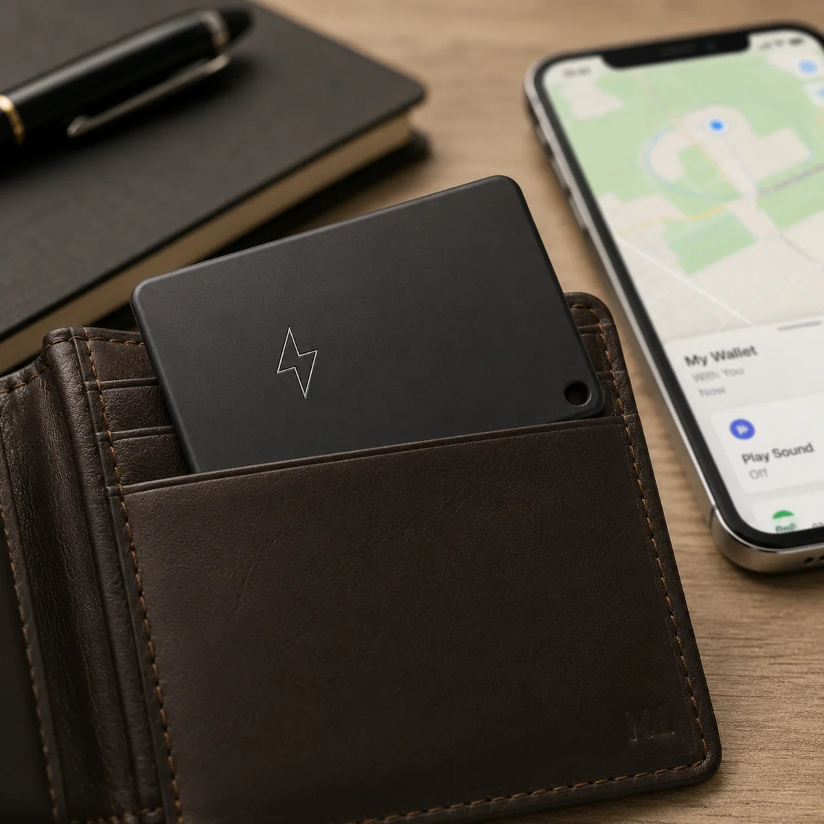 Wallet Tracking Card Ultra-Thin USB Rechargeable