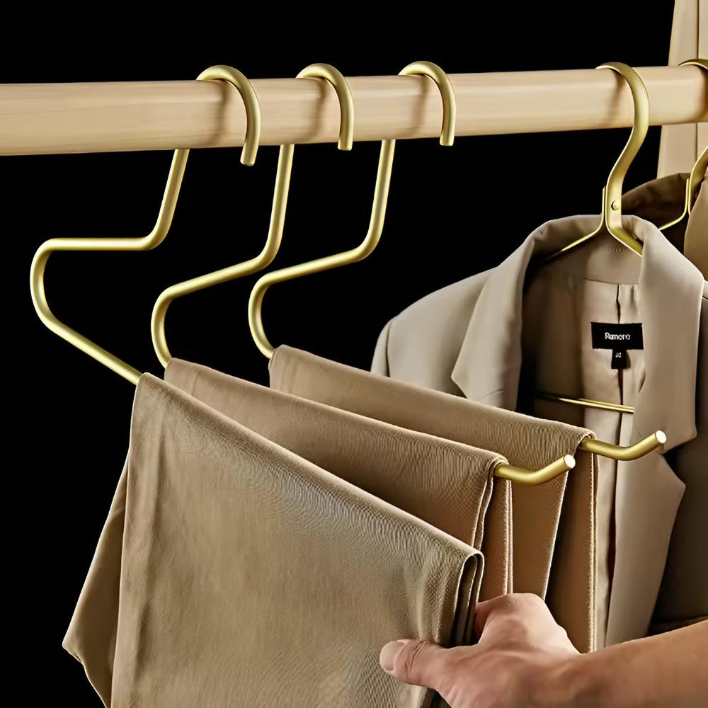 Wardrobe Hangers Metal Non-Slip Set of 5