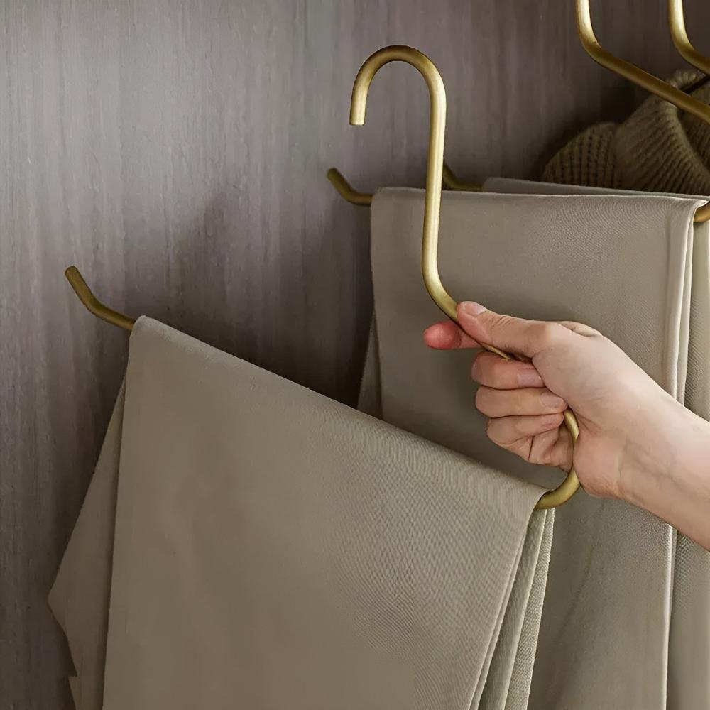 Wardrobe Hangers Metal Non-Slip Set of 5