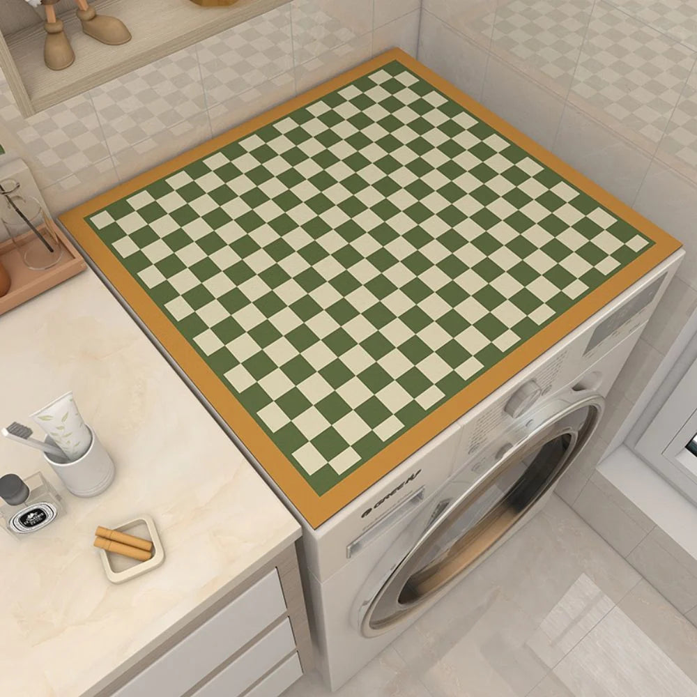 Washing Machine Top Mat Quick-Drying Silicone Dust Protection