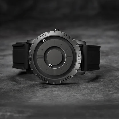Watch Magnetic Ball Display Stainless Steel Mesh Band