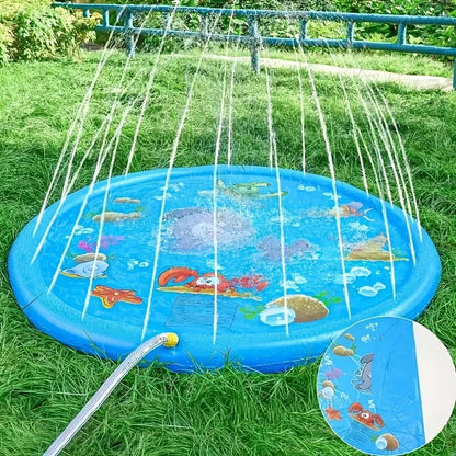 Water Play Mat Inflatable Integrated Spray System 39.4-Inch