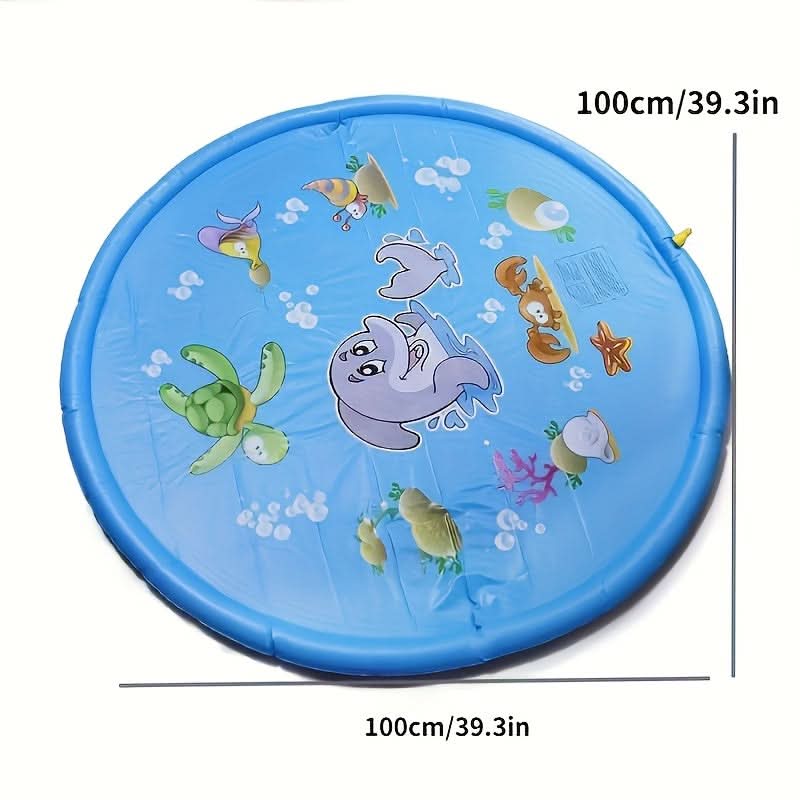 Water Play Mat Inflatable Integrated Spray System 39.4-Inch