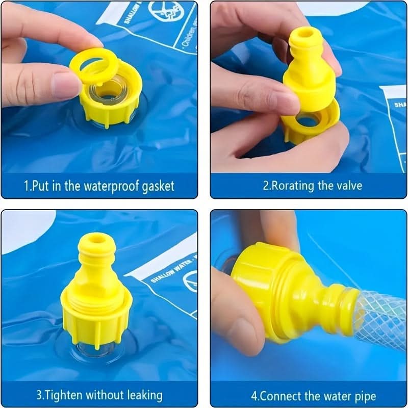 Water Play Mat Inflatable Integrated Spray System 39.4-Inch