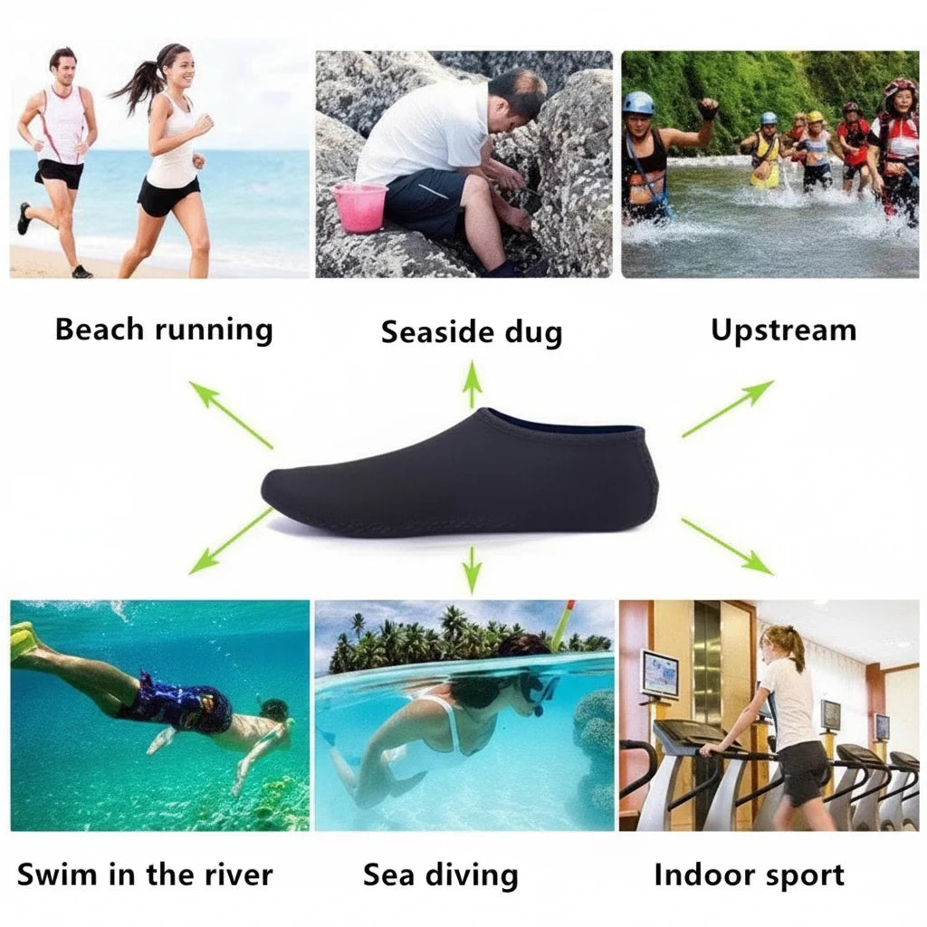 Water Shoes Quick-Drying Stretch Fabric Non-Slip Sole
