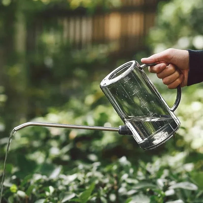 Watering Can Long Spout Lightweight Plastic Ergonomic Grip