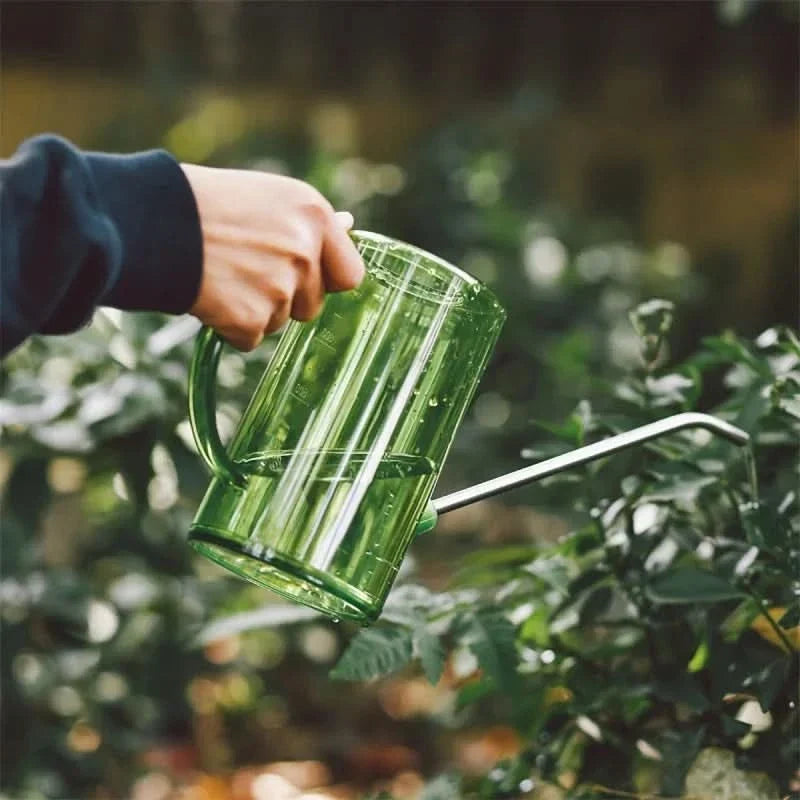 Watering Can Long Spout Lightweight Plastic Ergonomic Grip