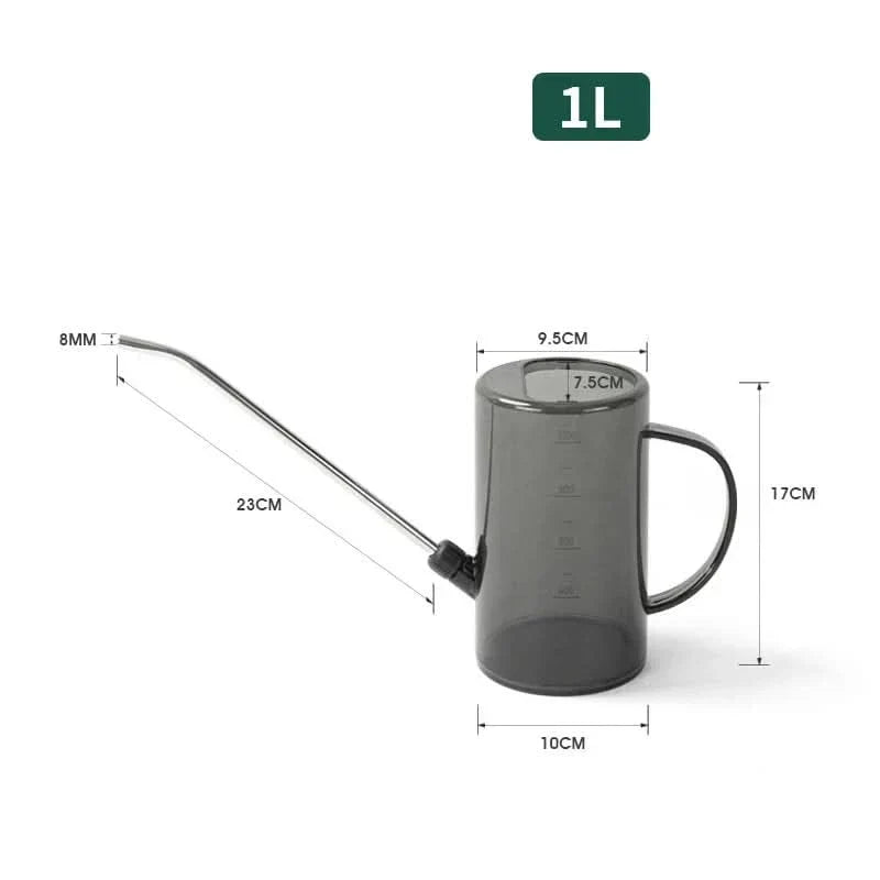 Watering Can Long Spout Lightweight Plastic Ergonomic Grip