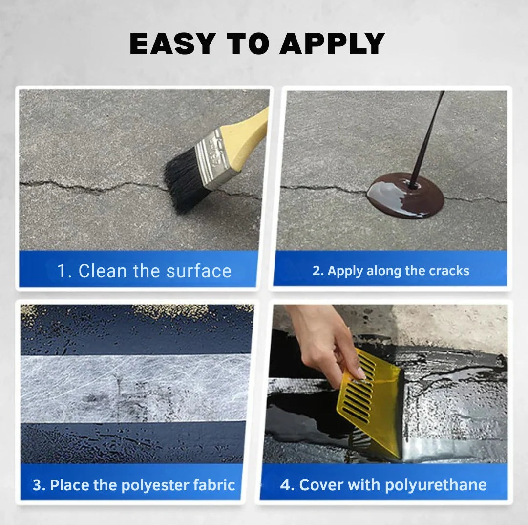Waterproof Coating Brush-On Leak Barrier Flexible Finish