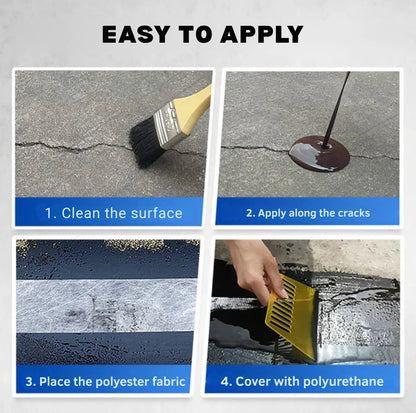 Waterproof Coating Brush-On Leak Barrier Flexible Finish