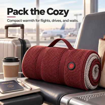 Wearable Heated Blanket USB-Powered 3 Heat Settings