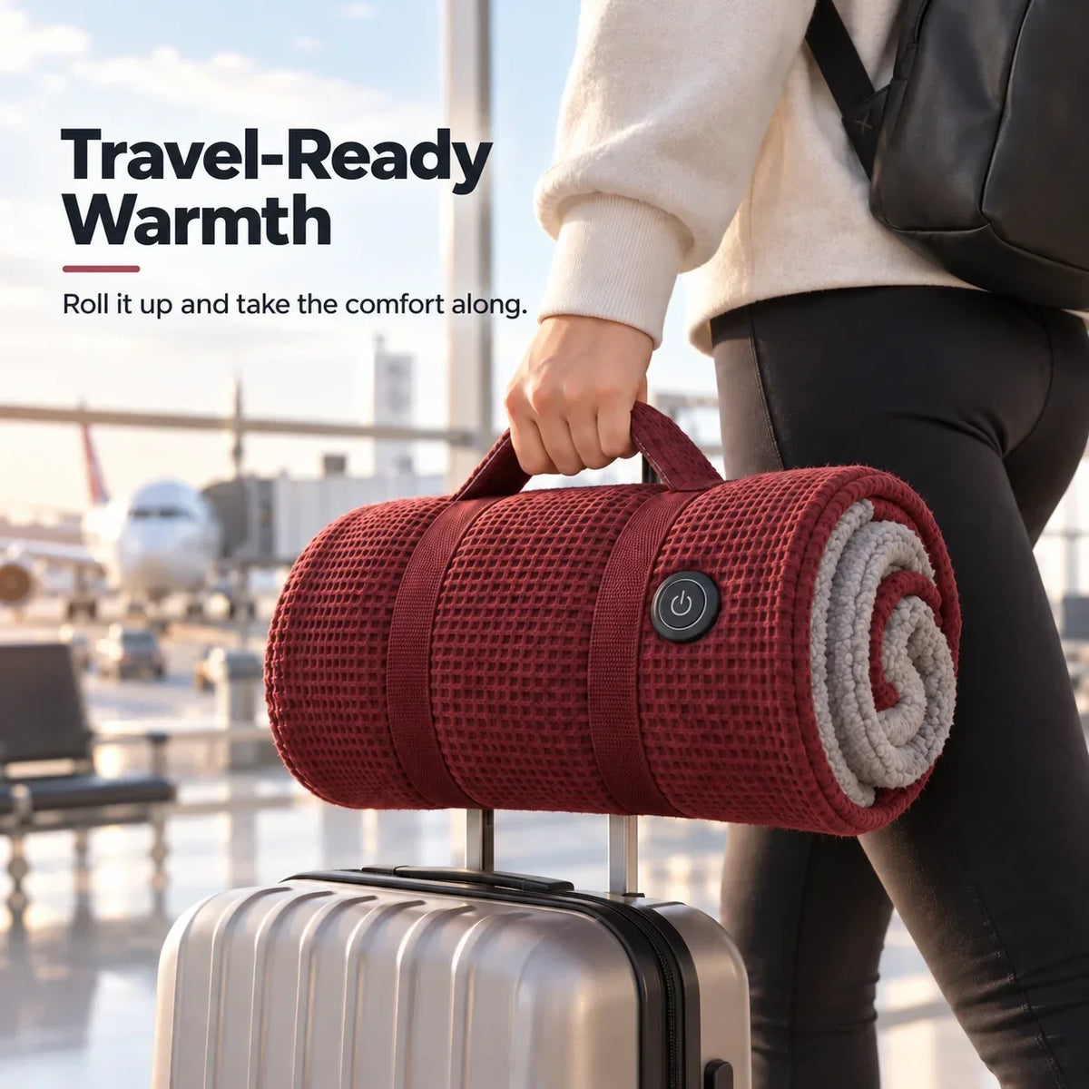 Wearable Heated Blanket USB-Powered 3 Heat Settings