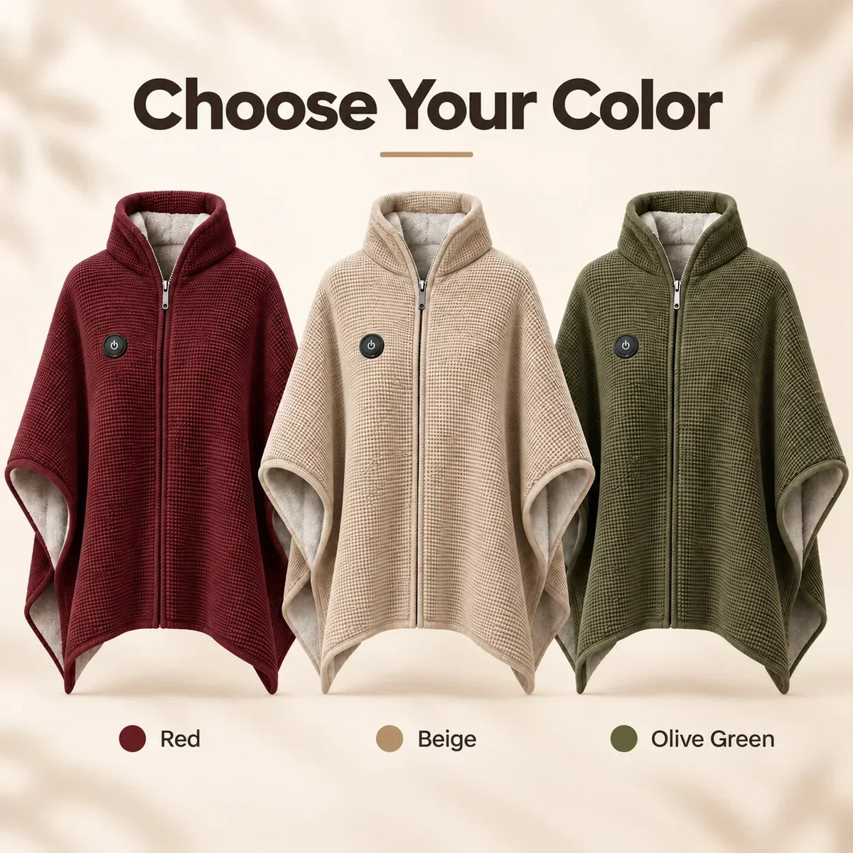 Wearable Heated Blanket USB-Powered 3 Heat Settings