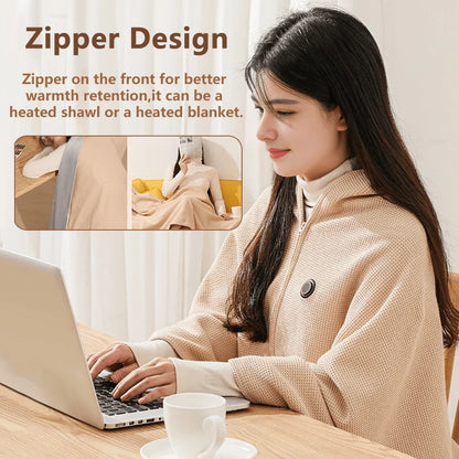 Wearable Heated Blanket USB Powered 3 Heat Settings