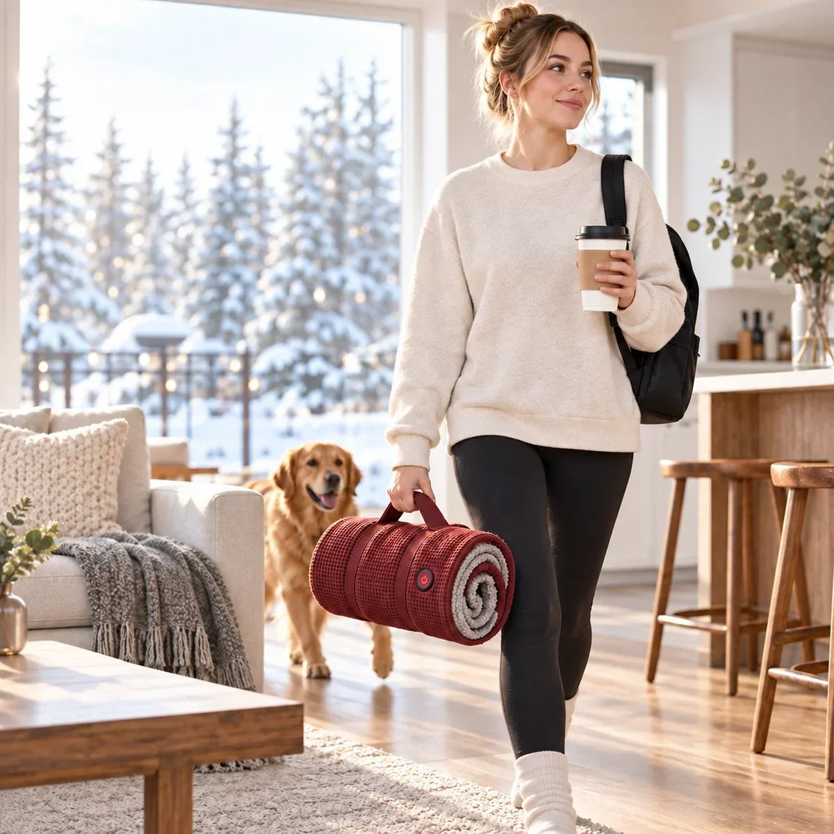 Wearable Heated Blanket USB-Powered 3 Heat Settings