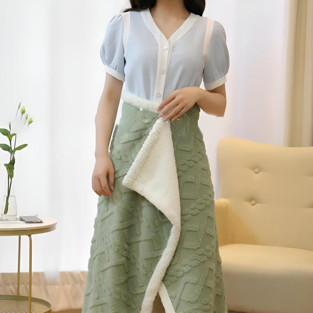 Wearable Throw Blanket Super-Soft Flannel Antibacterial & Hypoallergenic