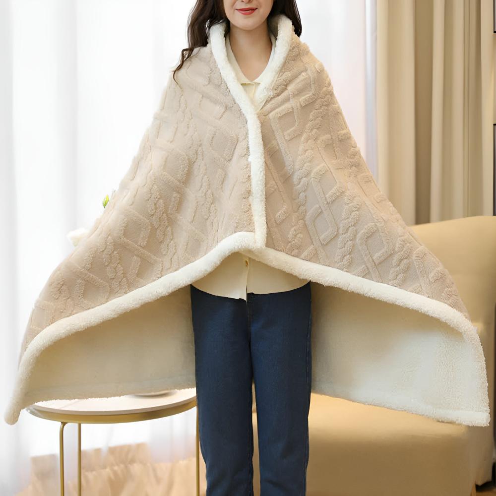 Wearable Throw Blanket Super-Soft Flannel Antibacterial & Hypoallergenic