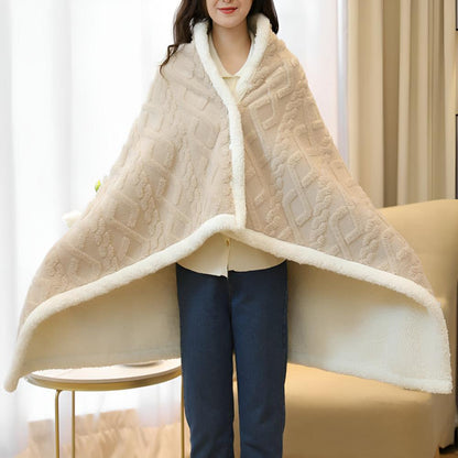 Wearable Throw Blanket Super-Soft Flannel Antibacterial & Hypoallergenic