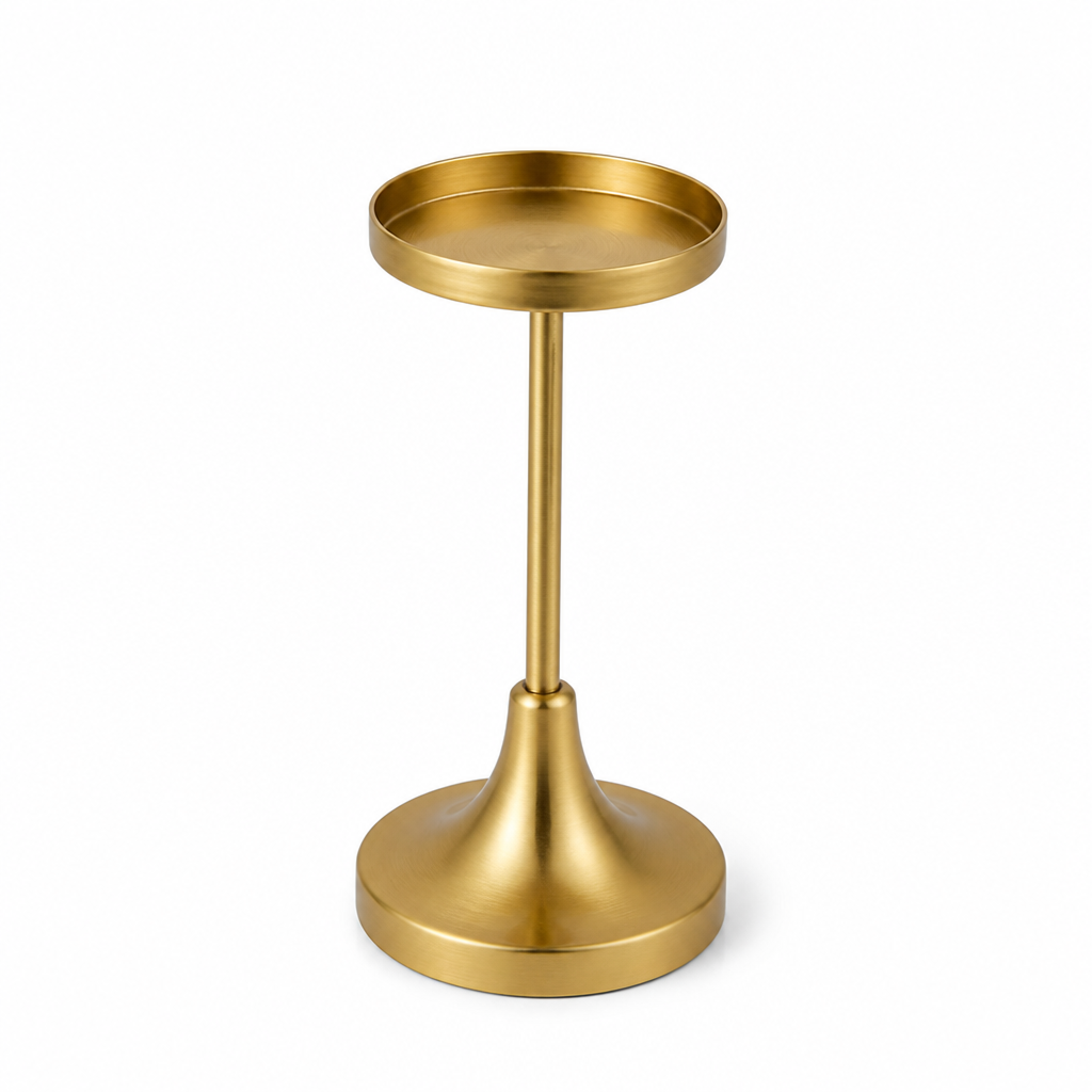 Weighted Gold Table Candle Holder